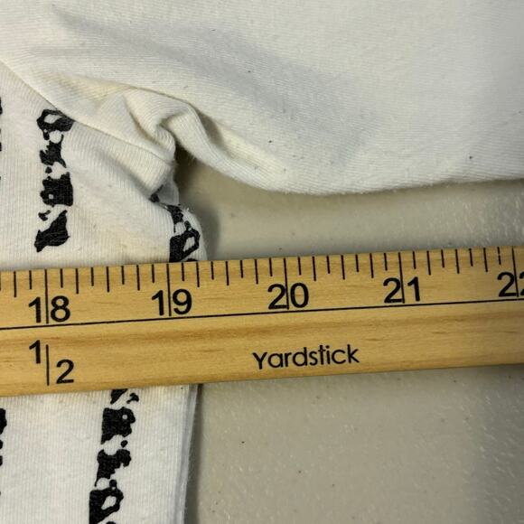 Chico's Shirt Blouse Womens Large White Scoop Neck Geometric Soft Stretch Casual - Picture 6 of 10